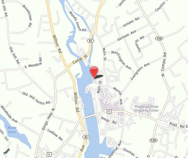 Location Map: 215 Main Street Westport, CT 06880